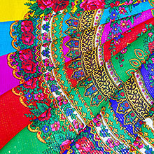 acrylic scarf 30″